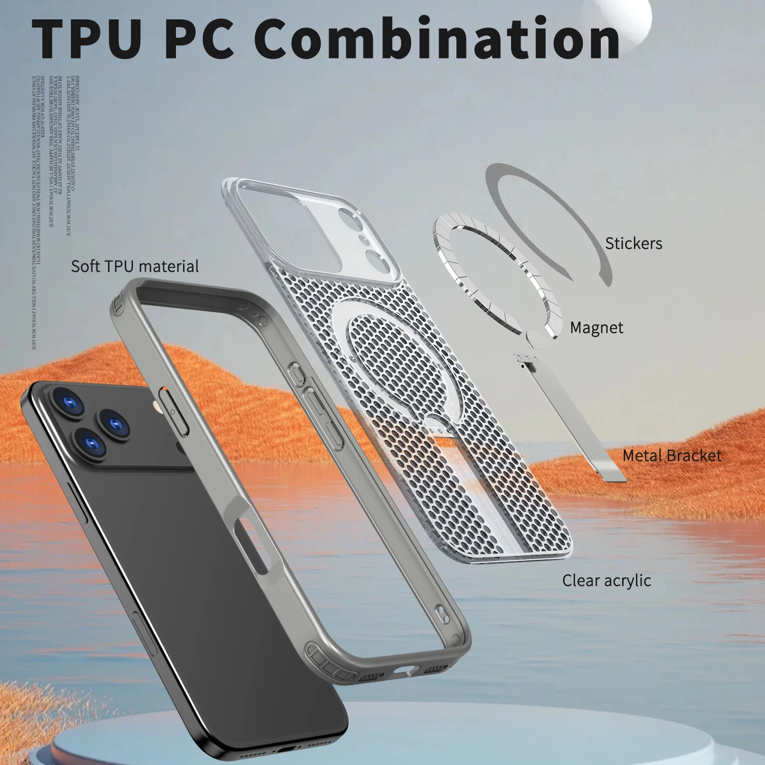 MagCool Heat Dissipation MagSafe Case for iPhone with Kickstand MagCool Heat Dissipation MagSafe Case for iPhone with Kickstand