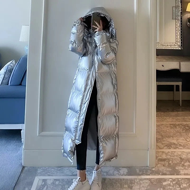 Glossy Down Cotton Jacket Women 2022 Winter New Korean Fashion All-match Padded Coat Female Long Over Knee Hooded Thick Parkas
Glossy Down Cotton Jacket Women 2022 Winter New Korean Fashion All-match Padded Coat Female Long Over Knee Hooded Thick Parkas