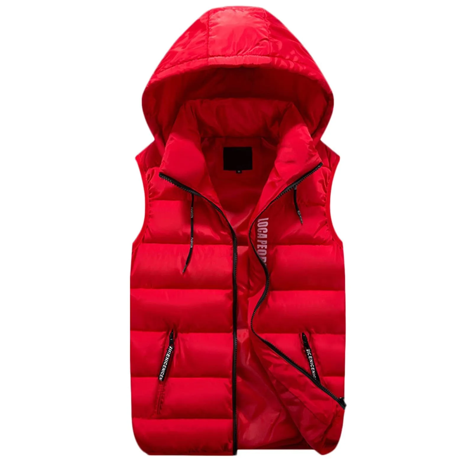 

Men‘s Jacket Fall Winter Warm Thicken Windproof Coat Fashion Hoodie Parkas sleeveless Puffer Cotton Padded Jackets Oversized