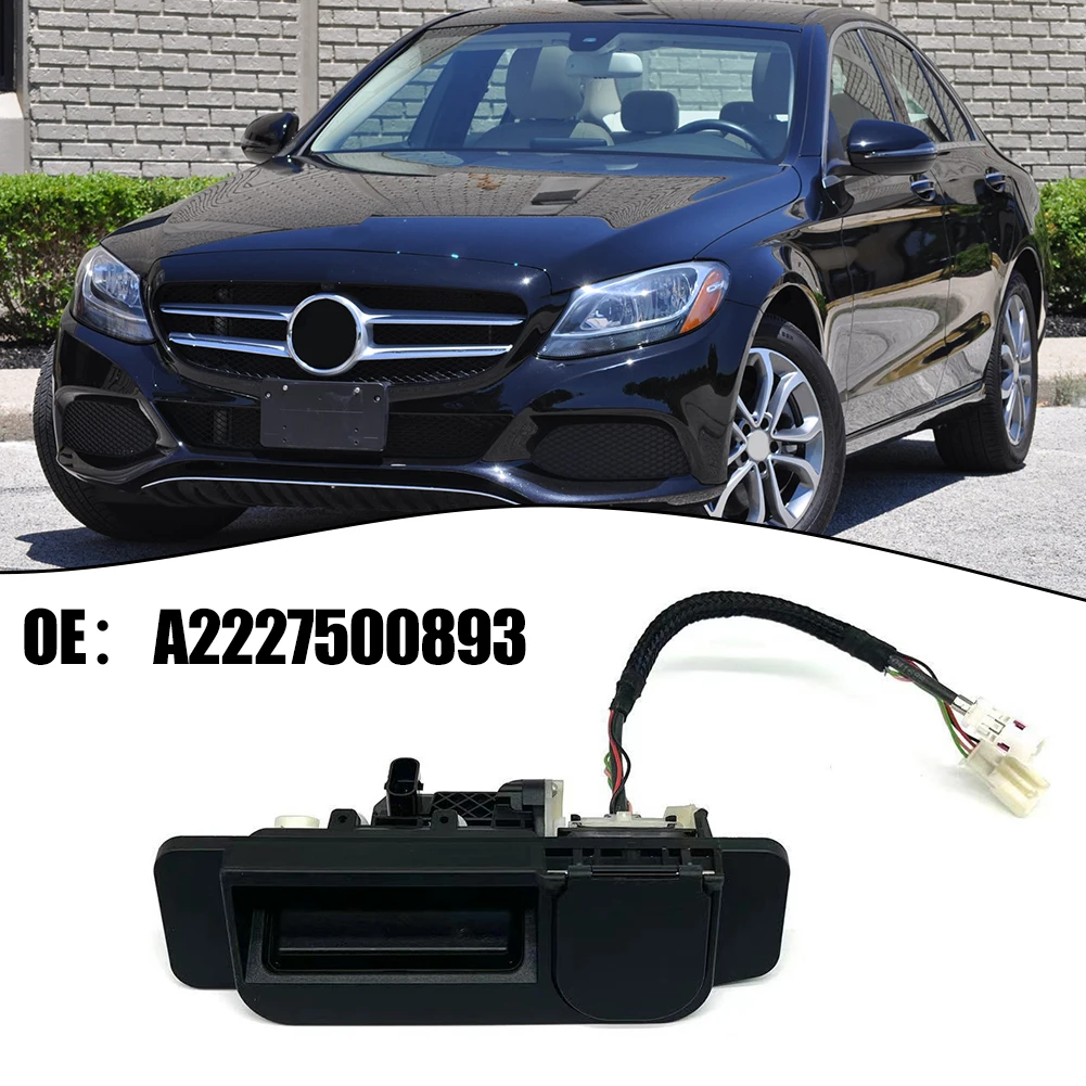 

Car Trunk Release Switch Handle Rear View Backup Camera Wide Angle HD Parking Camera For Mercedes-Benz C63AMG S GLC300