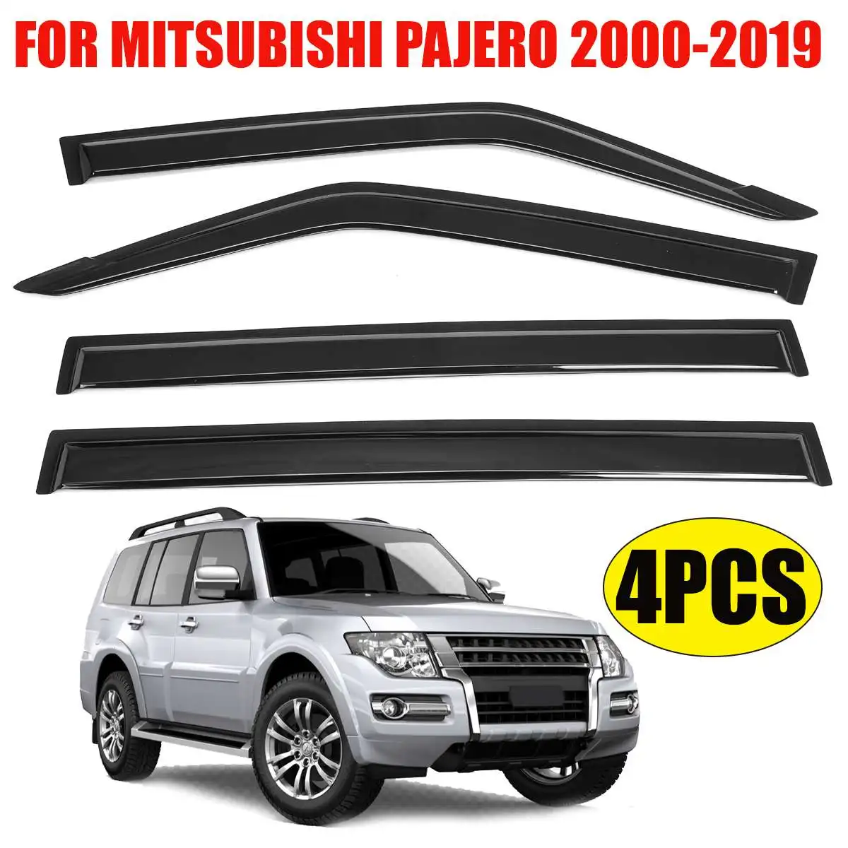 Black Car Window Weathershields Weather Shields For Mitsubishi For Pajero 2000-2019 Window Visors Sun Rain Guard Vent Deflector
Black Car Window Weathershields Weather Shields For Mitsubishi For Pajero 2000-2019 Window Visors Sun Rain Guard Vent Deflector