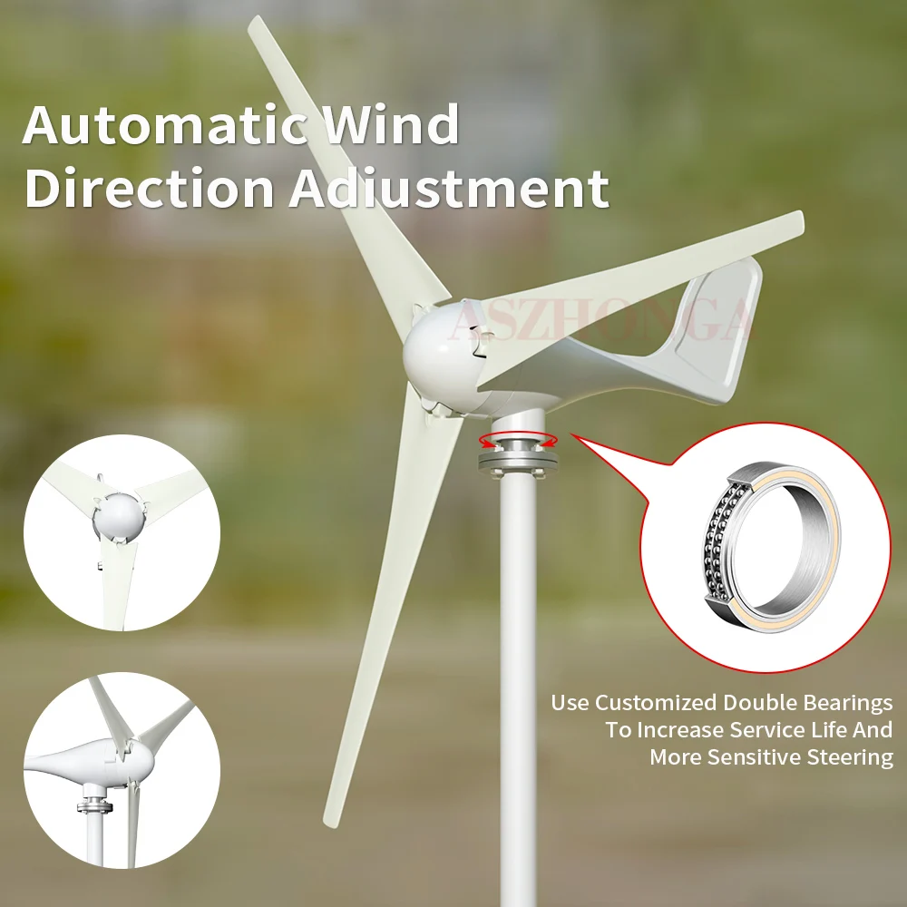 100W/200W/300W/400W/500W light wind mill 12V/24V Horizontal Shaft Wind Turbine 3 Blades Wind Turbine Generator For Home Farm
100W/200W/300W/400W/500W light wind mill 12V/24V Horizontal Shaft Wind Turbine 3 Blades Wind Turbine Generator For Home Farm