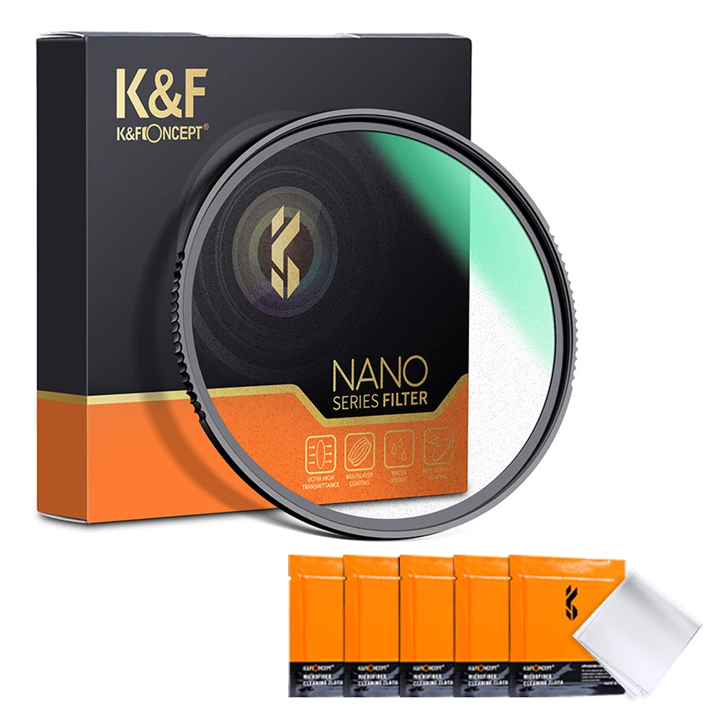 

K&F Concept Black Diffusion 1/4 Camera Lens Filter Special Effects Mist Vlog Video 37/40.5/43/46/49/52/55/58/62/67/72/77/82mm