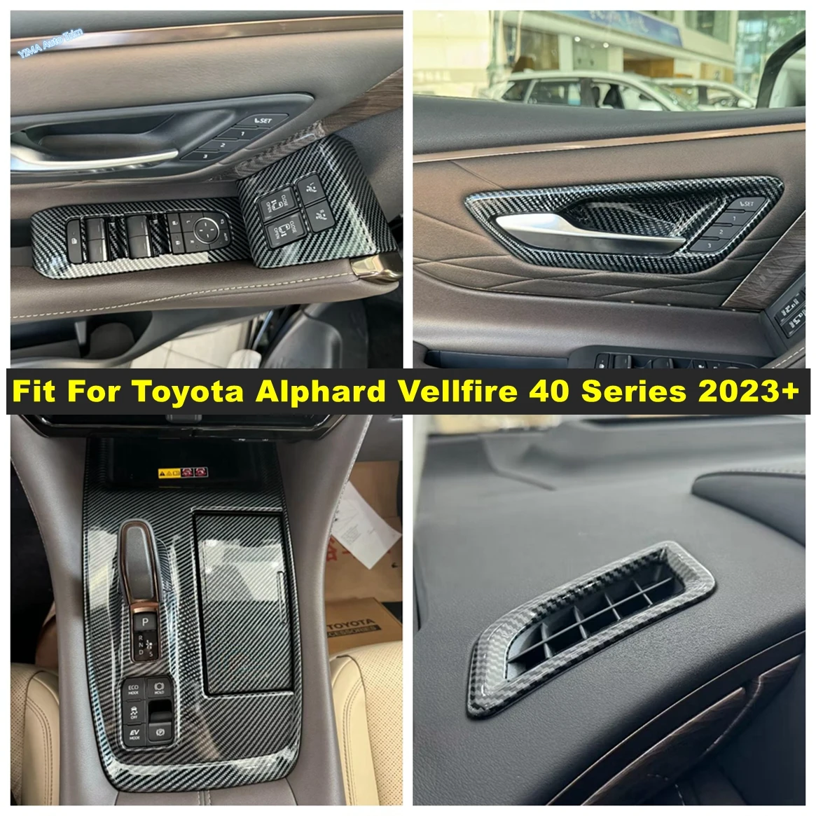 Car Gear Shift Box / Window Glass Lift / Upper Air Outlet Cover Trim For Toyota Alphard Vellfire 40 Series 2023 2024 Accessories
Car Gear Shift Box / Window Glass Lift / Upper Air Outlet Cover Trim For Toyota Alphard Vellfire 40 Series 2023 2024 Accessories