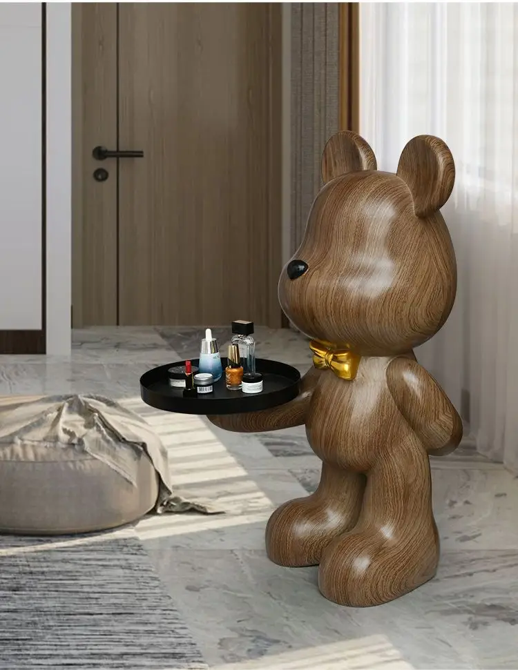 Home Decor Creative Doll Bear Floor Ornament Living Room Trend Soft Decoration Welcome Reception Storage Tray Animal Statue Gift Home Decor Creative Doll Bear Floor Ornament Living Room Trend Soft Decoration Welcome Reception Storage Tray Animal Statue Gift