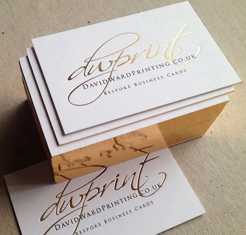 High quality Custom gold foil stamping edge letterpress paper cardboard business card name card printing
High quality Custom gold foil stamping edge letterpress paper cardboard business card name card printing