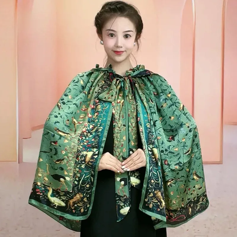 2022 New Lotus Leaf Collar Cape Hooded Shawl Pearl Sunscreen Shade Multi-functional Fashion Baotou Silk Scarf Hat
2022 New Lotus Leaf Collar Cape Hooded Shawl Pearl Sunscreen Shade Multi-functional Fashion Baotou Silk Scarf Hat