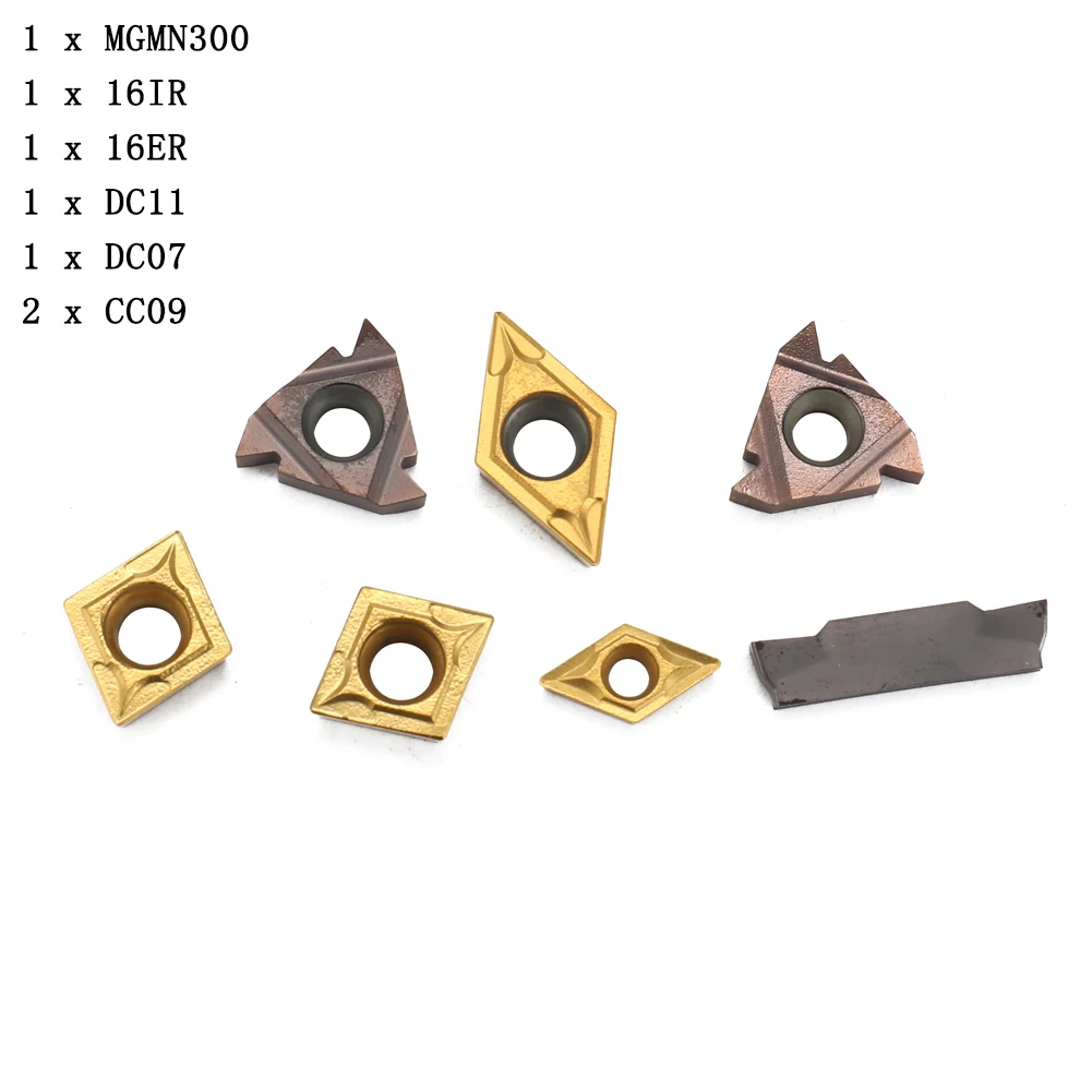 Lathe Boring Bar Carbide Inserts 16IR/16ER/DC11/DC07/CC09 For 16mm Shank MGMN300 Multifunctional DIY Working Durable
Lathe Boring Bar Carbide Inserts 16IR/16ER/DC11/DC07/CC09 For 16mm Shank MGMN300 Multifunctional DIY Working Durable