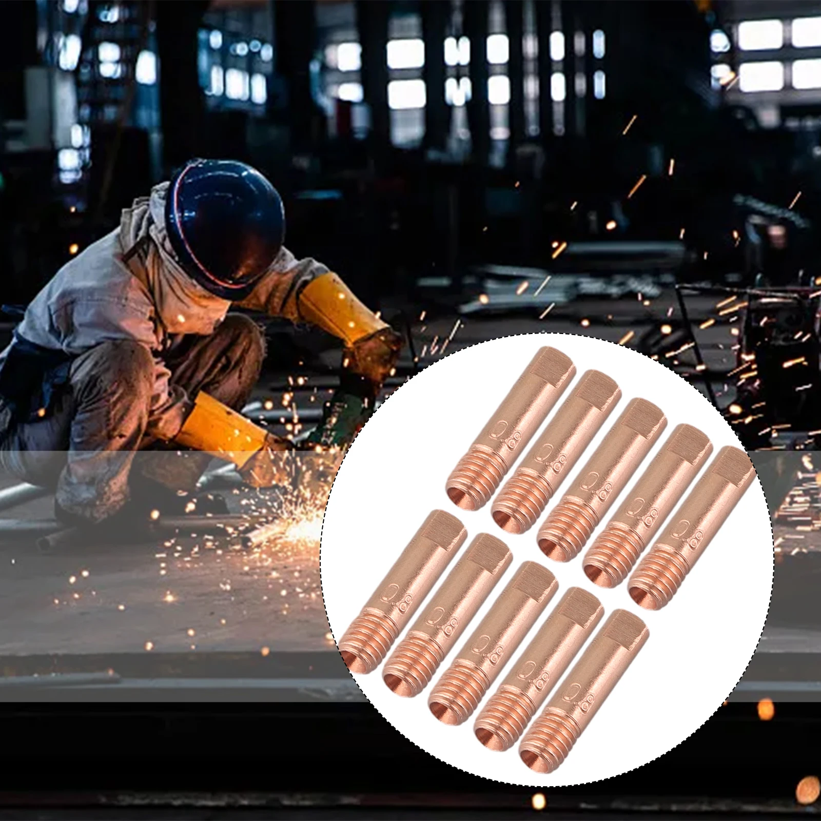 10Pcs M6 Welding Torch Tips Holder Gas Nozzle MB 15AK MIG MAG Aperture 0.8 To 1.2mm Welder Welding Tools Replacement Copper
10Pcs M6 Welding Torch Tips Holder Gas Nozzle MB 15AK MIG MAG Aperture 0.8 To 1.2mm Welder Welding Tools Replacement Copper