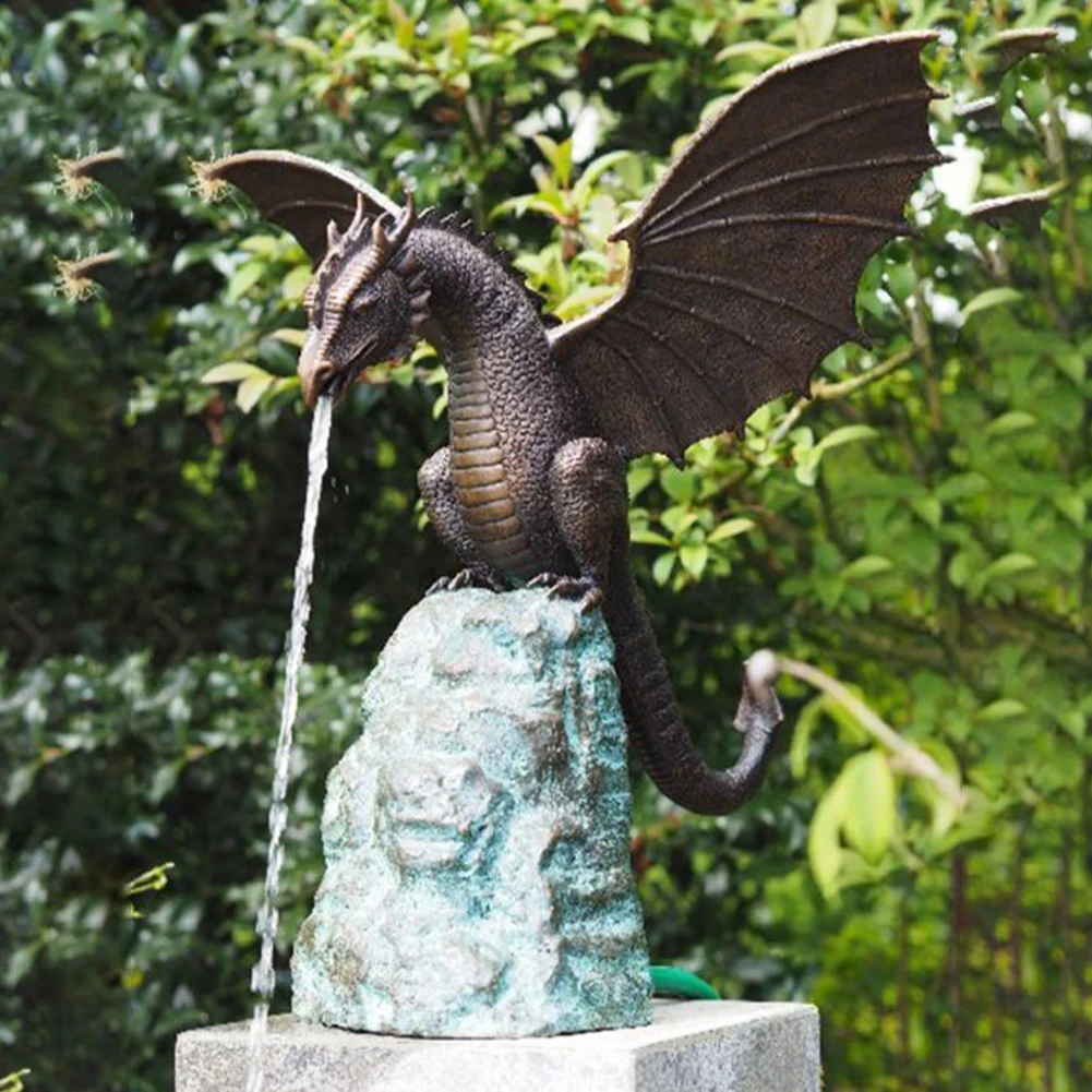 Precision Casting Fire-breathing Dragon Sculpture Waterscape Resin Fountain Majestic Dragon Sculpture Home Garden Decoration
Precision Casting Fire-breathing Dragon Sculpture Waterscape Resin Fountain Majestic Dragon Sculpture Home Garden Decoration