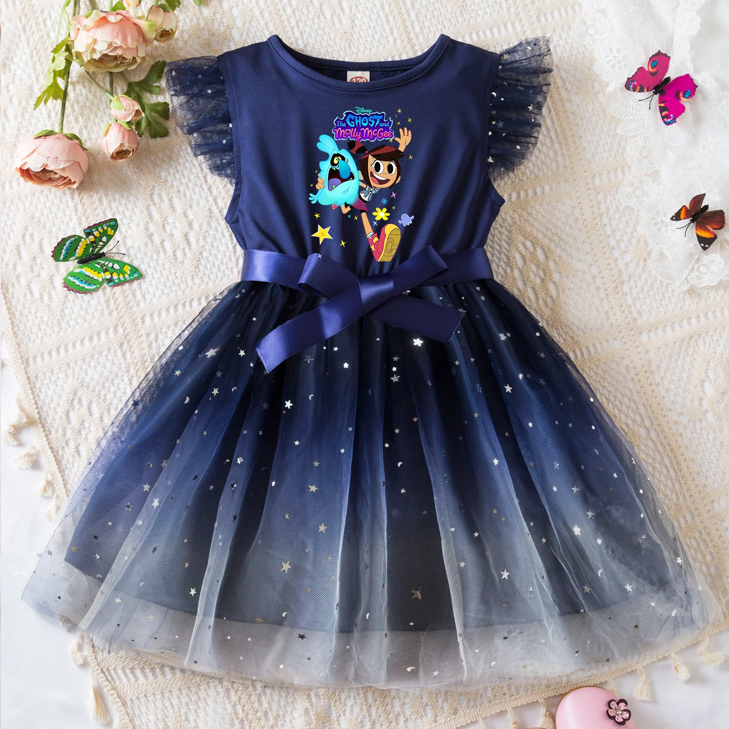 

The Ghost And Molly Summer Toddler Girl Dress Princess Star Baby Girls Clothes Tulle Tutu Dress for Children Party Dress 2-6Y