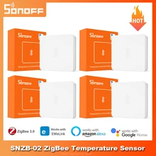 SONOFF SNZB-02 ZigBee Temperature And Humidity Sensor Smart Home eWeLink Real-time Monitor Work With ZBBridge Alexa Google Home SONOFF SNZB-02 ZigBee Temperature And Humidity Sensor Smart Home eWeLink Real-time Monitor Work With ZBBridge Alexa Google Home