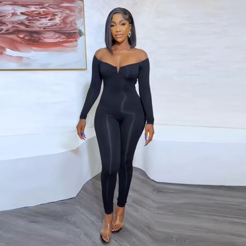 WUHE Off Shoulder Long Sleeve Stretch Bodycon Jumpsuit 2024 Fashion Women Sexy Party Evening Romper One Piece Set Playsuit
WUHE Off Shoulder Long Sleeve Stretch Bodycon Jumpsuit 2024 Fashion Women Sexy Party Evening Romper One Piece Set Playsuit