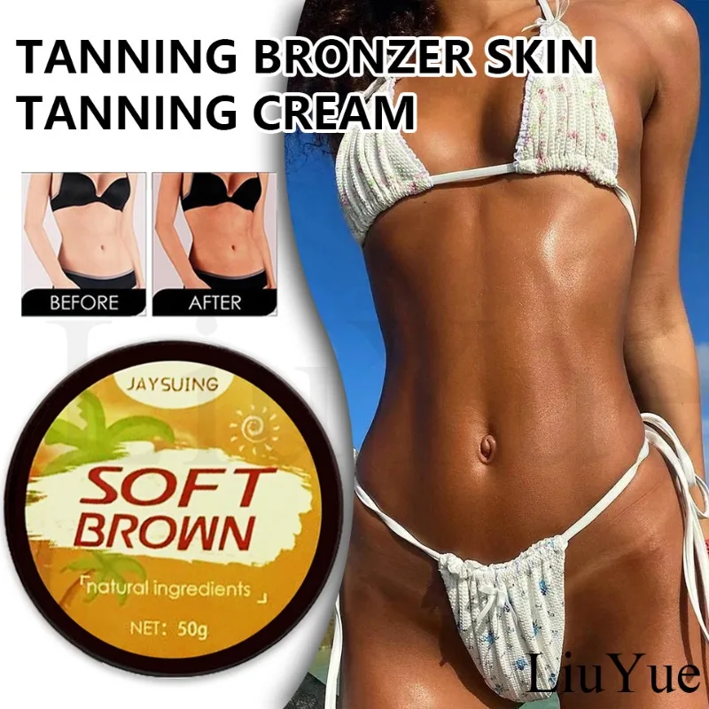 

Powerful Bronzing Tan Cream Natural Brown Tanning Cream Summer Men Tanning Accelerator Outdoor Woman Quick Body Bronzer Lotion