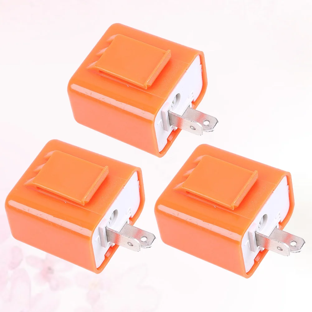 3pcs Motorcycle Turn Signal Light Relay Motorcycle Flasher 2 Pin LED Indicator Lamp DC12V 21Wx2+34W (Orange)
3pcs Motorcycle Turn Signal Light Relay Motorcycle Flasher 2 Pin LED Indicator Lamp DC12V 21Wx2+34W (Orange)