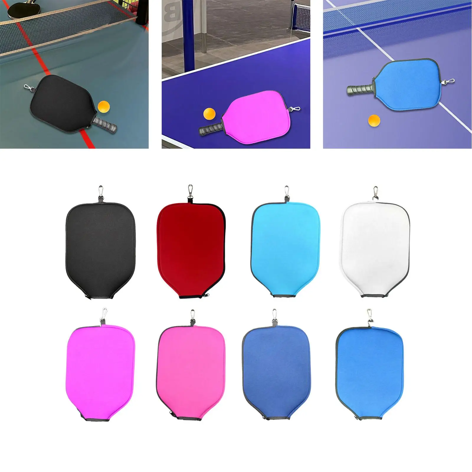 

Pickleball Paddle Cover Zipper Closure Pickleball Protection Accessories Racket Case Protector for Outdoor Practice Training