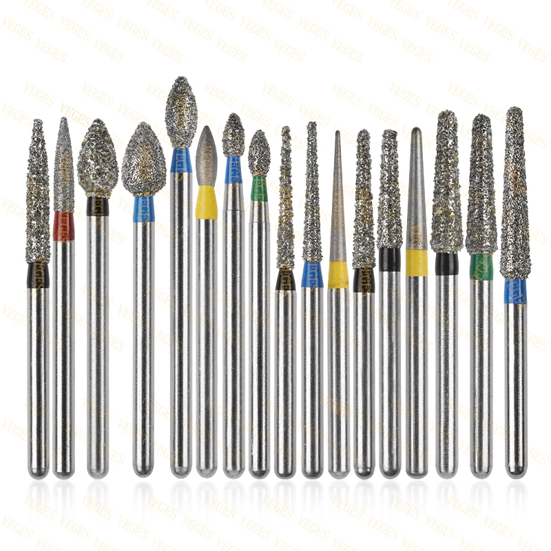 

5pcs Extra Long Dental Diamond Burs Polishing Drill for FG 1.6MM High Speed Handpiece Dentistry Materials Tooth Tool