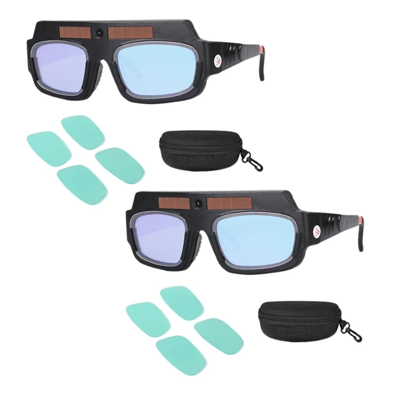 2X Solar Powered Auto Darkening Welding Mask Helmet Goggles Welder Glasses Arc Anti-Shock Lens With Storage Case
2X Solar Powered Auto Darkening Welding Mask Helmet Goggles Welder Glasses Arc Anti-Shock Lens With Storage Case