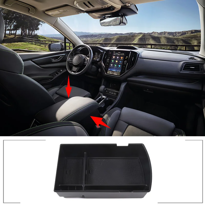 cheya ABS Car Center Console Organizer for Subaru Ascent 2019 + Insert Tray Storage with Coin Holder Armrest Box Accessories 
cheya ABS Car Center Console Organizer for Subaru Ascent 2019 + Insert Tray Storage with Coin Holder Armrest Box Accessories