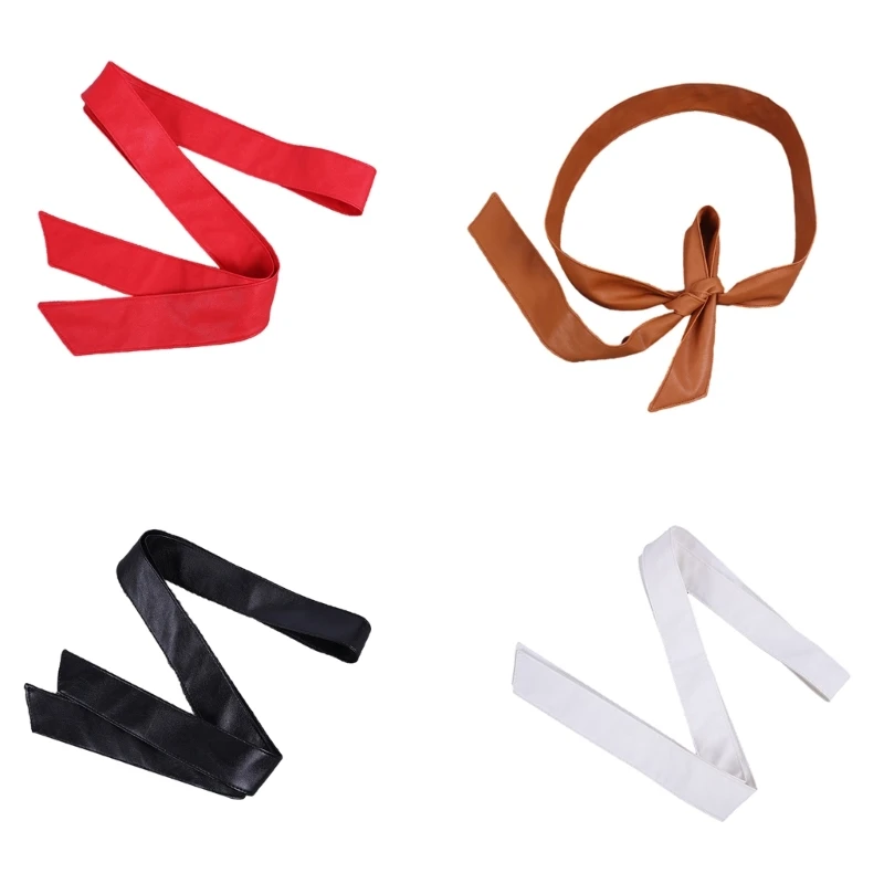 Womens PU Faux Leather Overcoat Waist Belt Solid Color Wide Waistband Jackets Dresses Down Coat Sash Belt with No Buckle
Womens PU Faux Leather Overcoat Waist Belt Solid Color Wide Waistband Jackets Dresses Down Coat Sash Belt with No Buckle