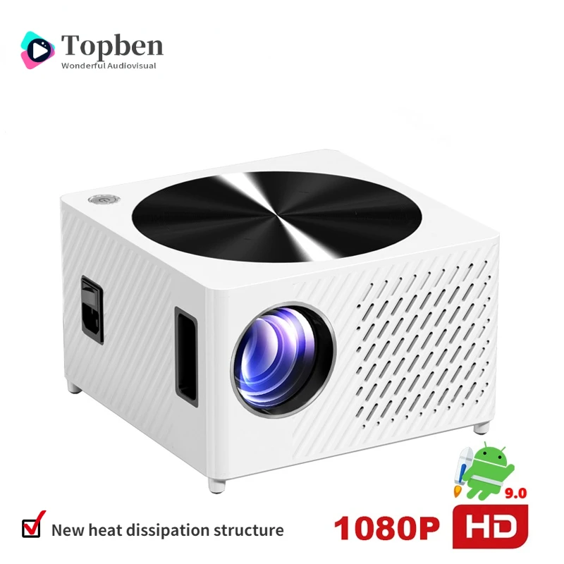 Topben K3-2 WiFi Projector Android Smart Projection TV 1920x1080P Mobile Computer Tablet Mirroring Same Screen LED Home Theater
Topben K3-2 WiFi Projector Android Smart Projection TV 1920x1080P Mobile Computer Tablet Mirroring Same Screen LED Home Theater