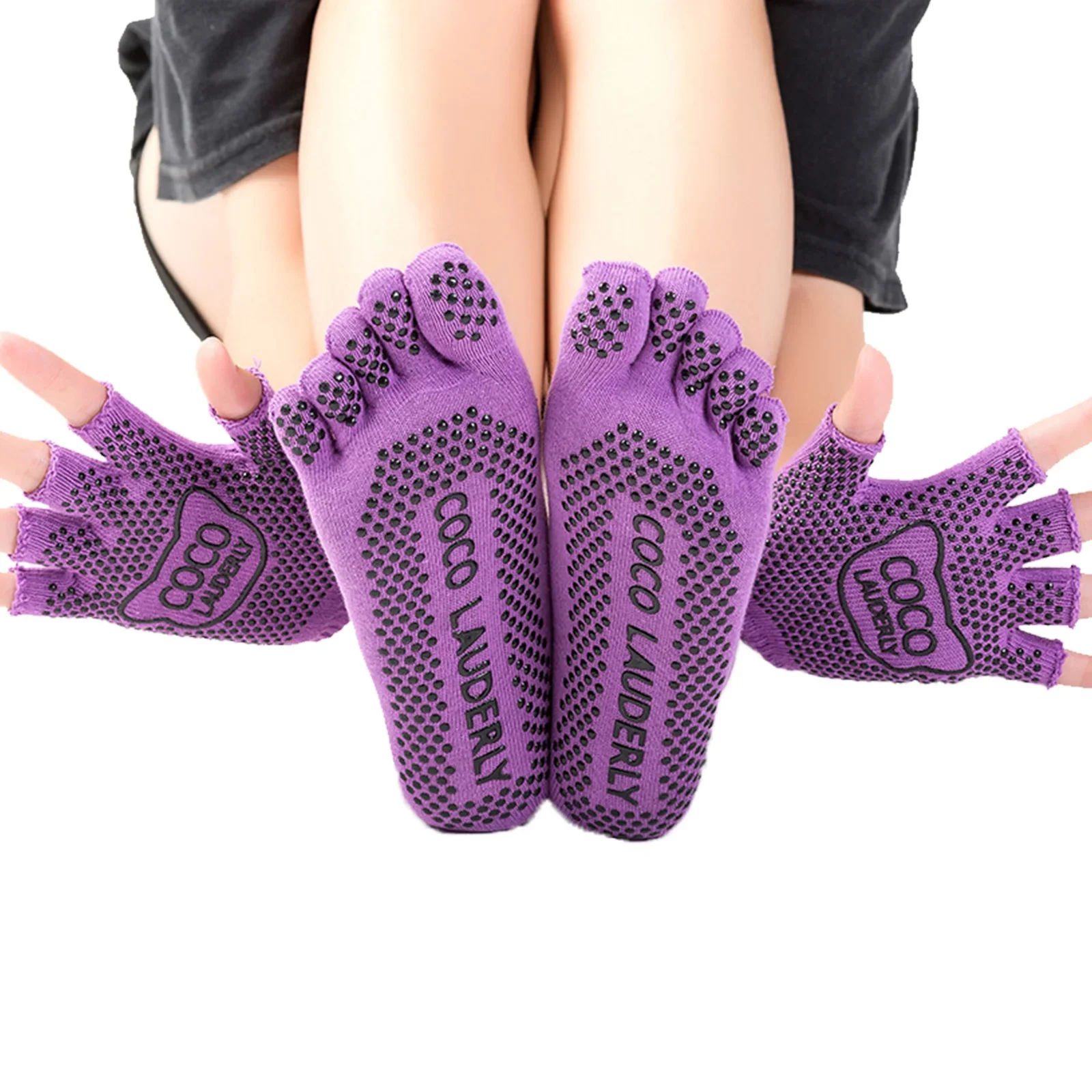 Women Stockings and Gloves Sets Newest Arrival Yoga Split Finger Sports Gloves+Five-finger Sports Socks Set 5 Colors
Women Stockings and Gloves Sets Newest Arrival Yoga Split Finger Sports Gloves+Five-finger Sports Socks Set 5 Colors