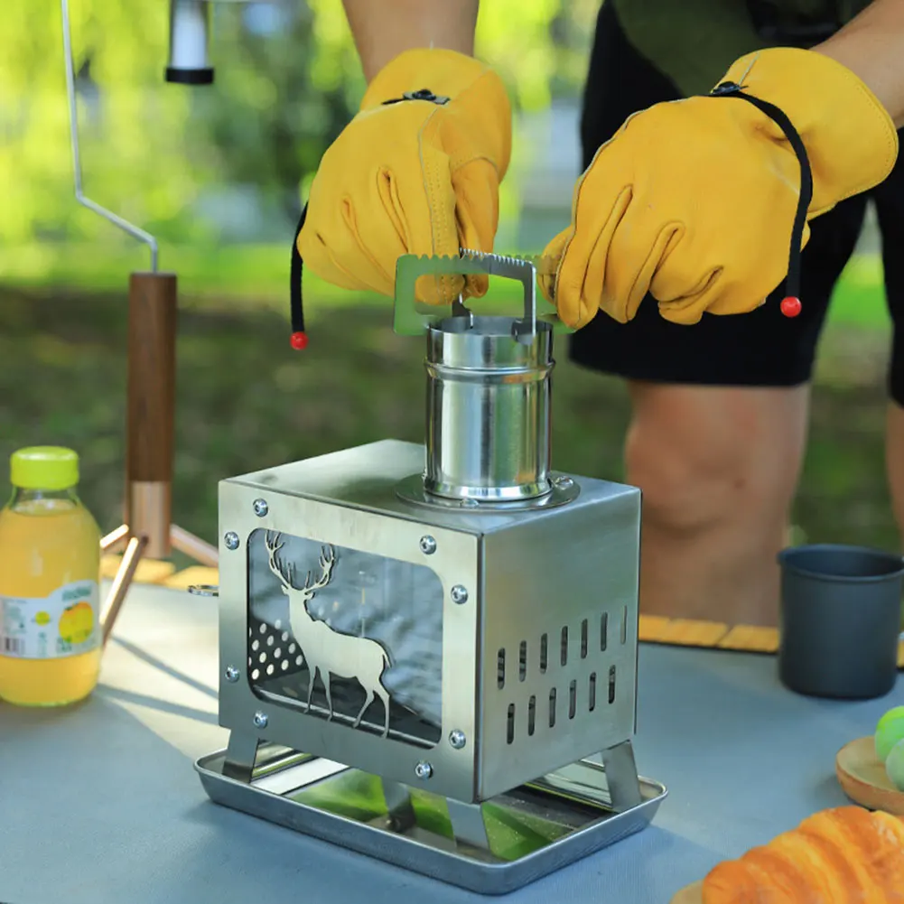Camping Wood Stove Fire Watching Fire Wood Heater High Temperature Resistant Mini Firewood Burner for Outdoor for Stay Warm
Camping Wood Stove Fire Watching Fire Wood Heater High Temperature Resistant Mini Firewood Burner for Outdoor for Stay Warm