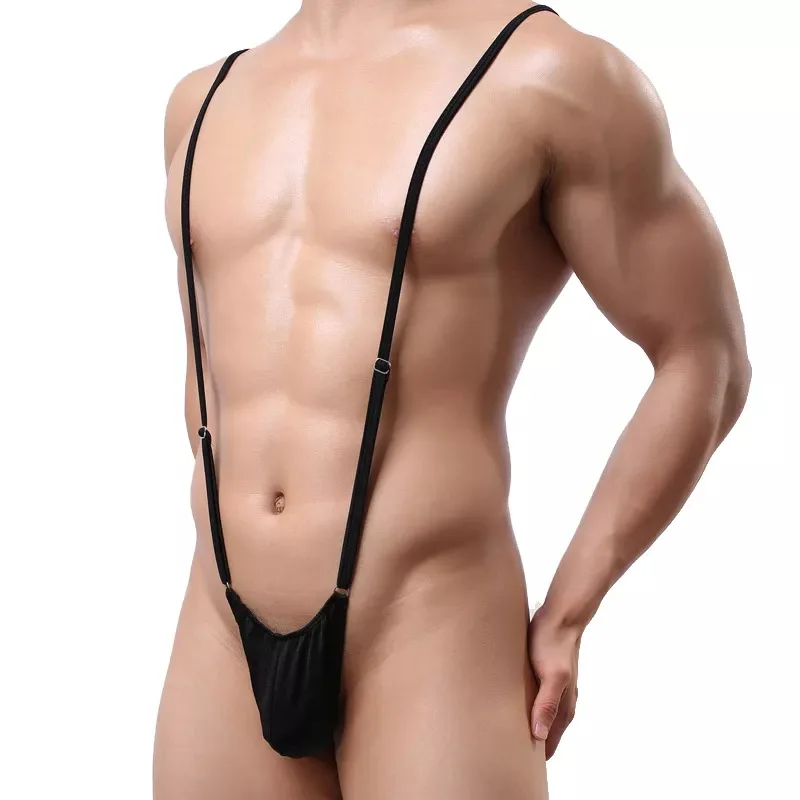 Hot Sale Black Men Hollow Strap Style Thong Jumpsuit Sexy Panties T-back G-string for Boyfriend Husband
Hot Sale Black Men Hollow Strap Style Thong Jumpsuit Sexy Panties T-back G-string for Boyfriend Husband