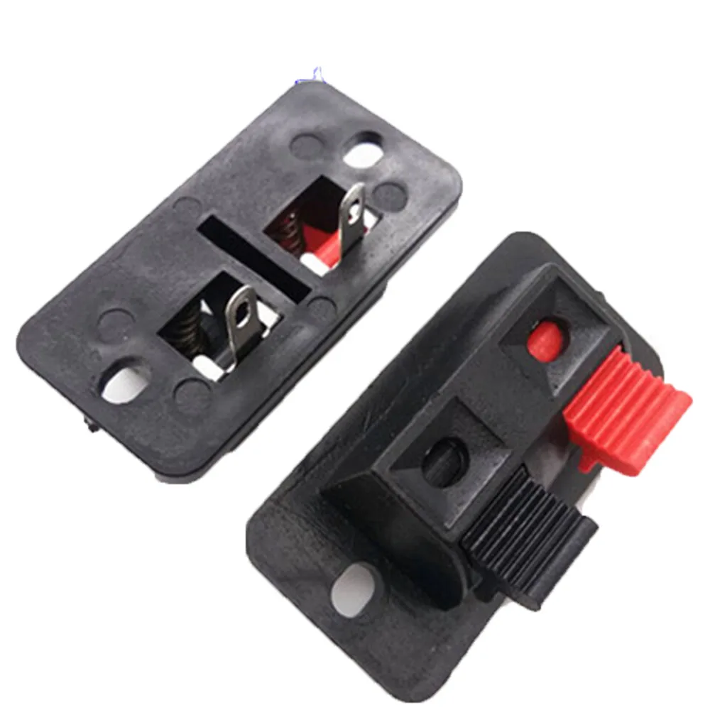 10 Pcs 2 Positions Connector Terminal Push in Jack Spring Load Audio Speaker Terminals
10 Pcs 2 Positions Connector Terminal Push in Jack Spring Load Audio Speaker Terminals