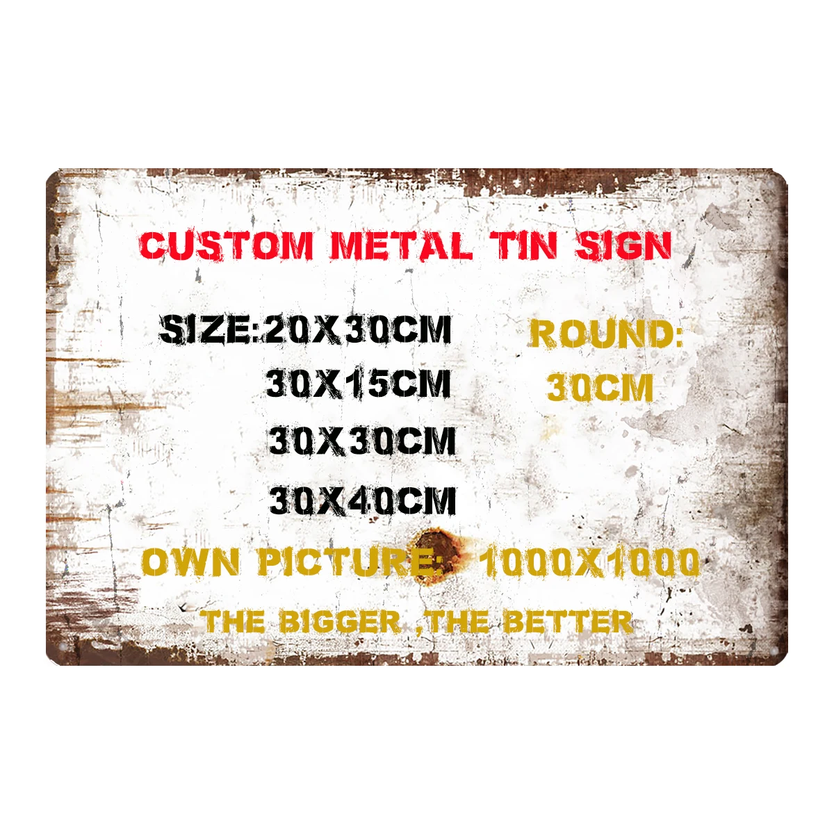 Custom Metal Tin Signs Vintage Shabby Chi Poster Plaque For Wall Coffee Bar Living Room Home Decor Craft Gift A-9999
Custom Metal Tin Signs Vintage Shabby Chi Poster Plaque For Wall Coffee Bar Living Room Home Decor Craft Gift A-9999
