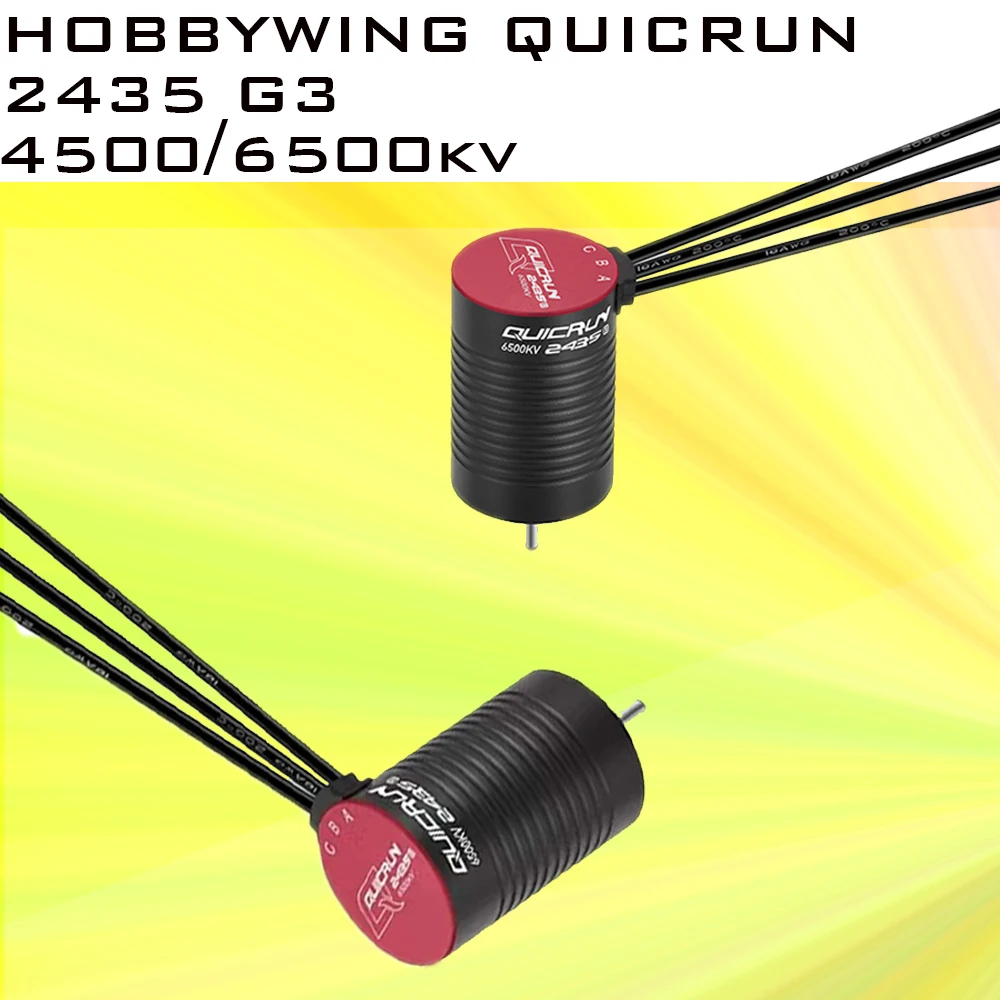 HOBBYWING QuicRun 2435 G3 4500KV/6500KV Motor For 1:18 1:16 RC Remote Control Car Upgrade Accessories
HOBBYWING QuicRun 2435 G3 4500KV/6500KV Motor For 1:18 1:16 RC Remote Control Car Upgrade Accessories