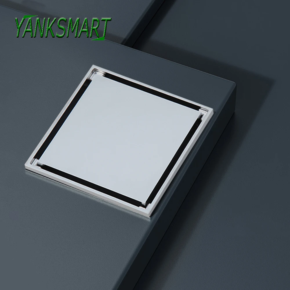 YANKSMART 100*100mm Chrome Polished Floor Drain Tile Insert Square Flower Bathroom Square Floor Drain Strainer
YANKSMART 100*100mm Chrome Polished Floor Drain Tile Insert Square Flower Bathroom Square Floor Drain Strainer