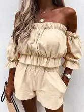 Celmia Women Casual Short Sets 2022 Summer Ruffles Off Shoulder Short Tops and Elastic Waist Shorts Suits Holiday Two-piece Sets
Celmia Women Casual Short Sets 2022 Summer Ruffles Off Shoulder Short Tops and Elastic Waist Shorts Suits Holiday Two-piece Sets