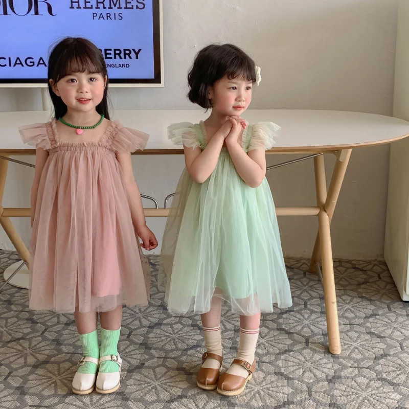 Toddler Baby Girl Dress 2023 New Flying Sleeve Girls Mesh Dress Suspender Baby Girl Princess Kids Dresses for Girls
Toddler Baby Girl Dress 2023 New Flying Sleeve Girls Mesh Dress Suspender Baby Girl Princess Kids Dresses for Girls