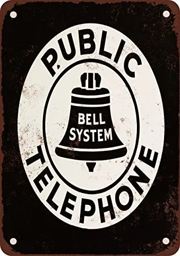Unoopler Bell System Public Telephone Vintage Look Reproduction Metal Tin Sign 8X12 Inches
Unoopler Bell System Public Telephone Vintage Look Reproduction Metal Tin Sign 8X12 Inches