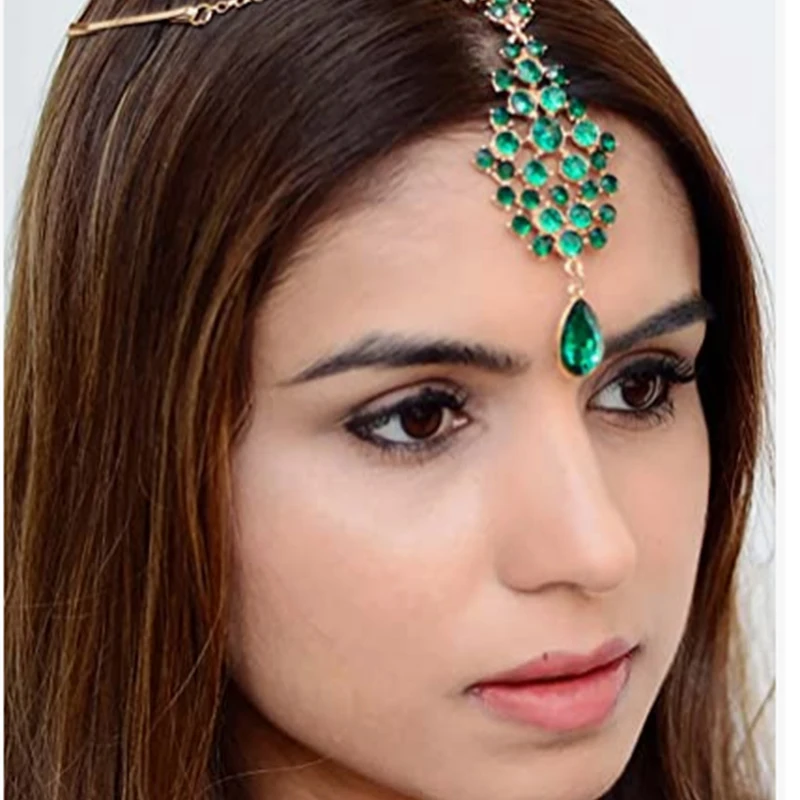 European and American Bohemian National Style Grandmother Emerald Hair Accessories, Green Diamond Chain Hair Band
European and American Bohemian National Style Grandmother Emerald Hair Accessories, Green Diamond Chain Hair Band