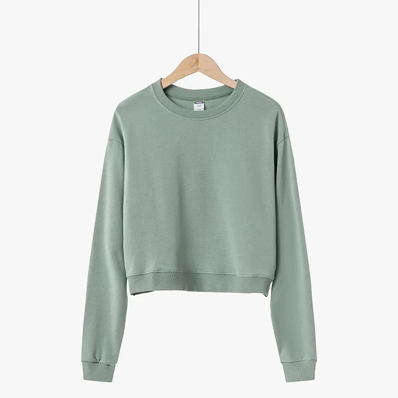 Midriff sweater female 300G short-style hair circle base shirt new high-waisted long-sleeved head black
Midriff sweater female 300G short-style hair circle base shirt new high-waisted long-sleeved head black