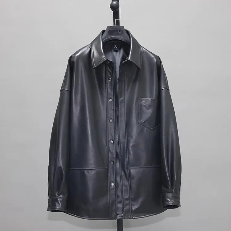Free shipping.Women Oversize genuine leather jacket.soft natural sheepskin shirts.fashion women loose style leather cloth
Free shipping.Women Oversize genuine leather jacket.soft natural sheepskin shirts.fashion women loose style leather cloth