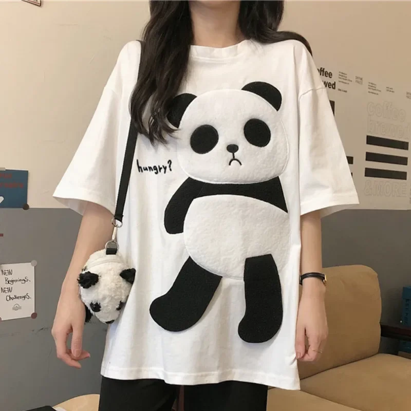 DAYIFUN-Cartoon Panda Pattern Stitching T Shirts for Women Kawaii Loose Tops Street Fashion Hip Hop Casual Tees Summer Tshirts
DAYIFUN-Cartoon Panda Pattern Stitching T Shirts for Women Kawaii Loose Tops Street Fashion Hip Hop Casual Tees Summer Tshirts