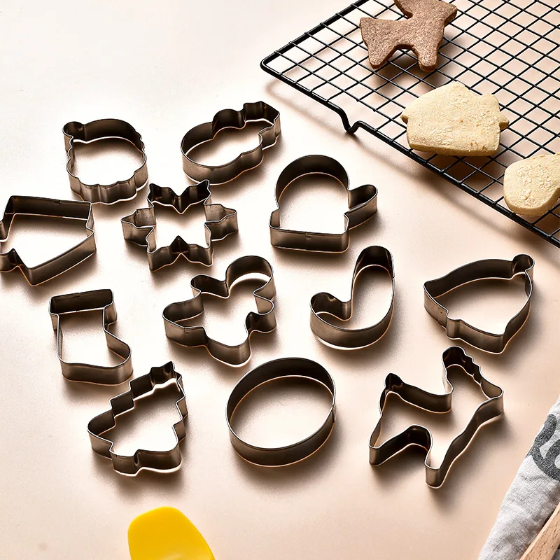 FerryChing Christmas Cookie Cutters 12PC Set Biscuit Cutter Stainless Steel Cookie Molds Baking Tools for Gingerbread Man Tree
FerryChing Christmas Cookie Cutters 12PC Set Biscuit Cutter Stainless Steel Cookie Molds Baking Tools for Gingerbread Man Tree