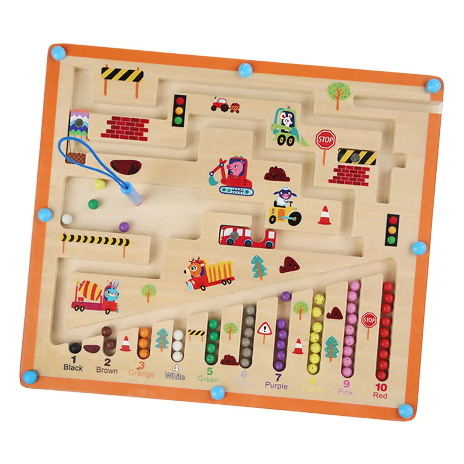 Magnetic Color and Number Maze Learning Activities Fine Motor Skills Activity Board for Preschool 3-5 Years Old Kids Boys Girls
Magnetic Color and Number Maze Learning Activities Fine Motor Skills Activity Board for Preschool 3-5 Years Old Kids Boys Girls