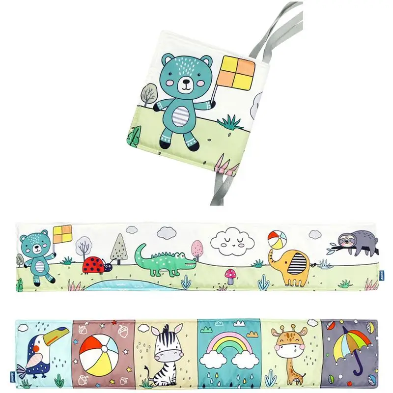 

Детские книжки для ванной, устойчивая к разрыву тканевая книга с принтом животных, водонепроницаемая с 3D ощущением при прикосновении, мягкие жевательные детские книги для детской коляски, игрушки для 0