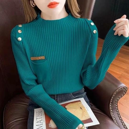 Blue High Street Pullover Girl Woman Women Sweater Korean Cloth Blouse Knit Tops Women's Sweaters Fall Spring Top Coat Suétere
Blue High Street Pullover Girl Woman Women Sweater Korean Cloth Blouse Knit Tops Women's Sweaters Fall Spring Top Coat Suétere