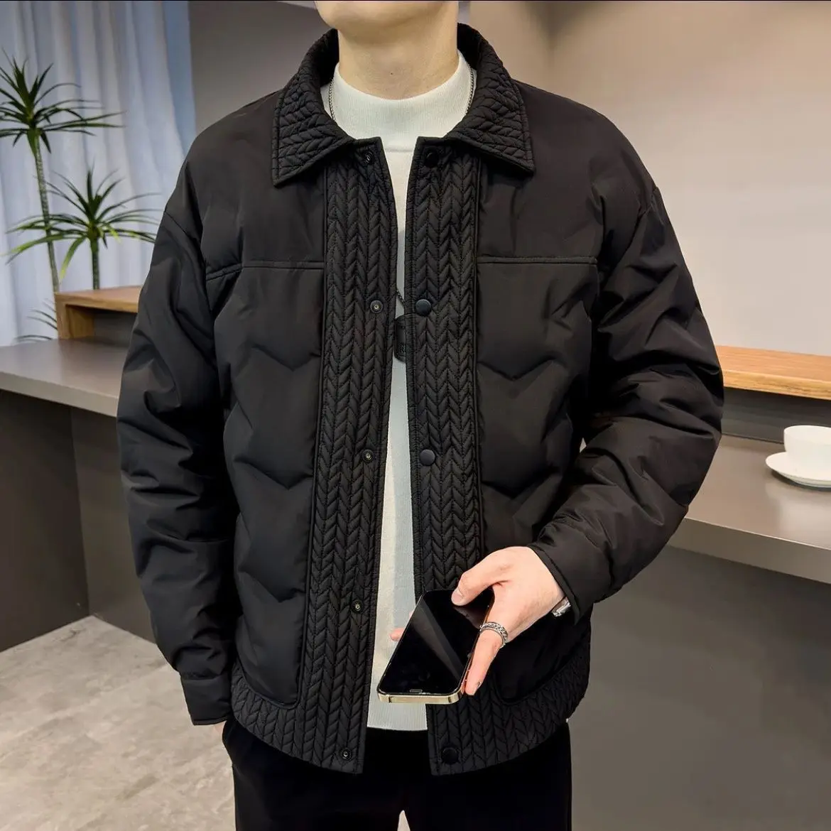 2024 Men's Thick Cotton Coats Cotton Solid Loose Padded Jacket Casual Student Parkas Modern Korean Style Winter Clothing E36
2024 Men's Thick Cotton Coats Cotton Solid Loose Padded Jacket Casual Student Parkas Modern Korean Style Winter Clothing E36
