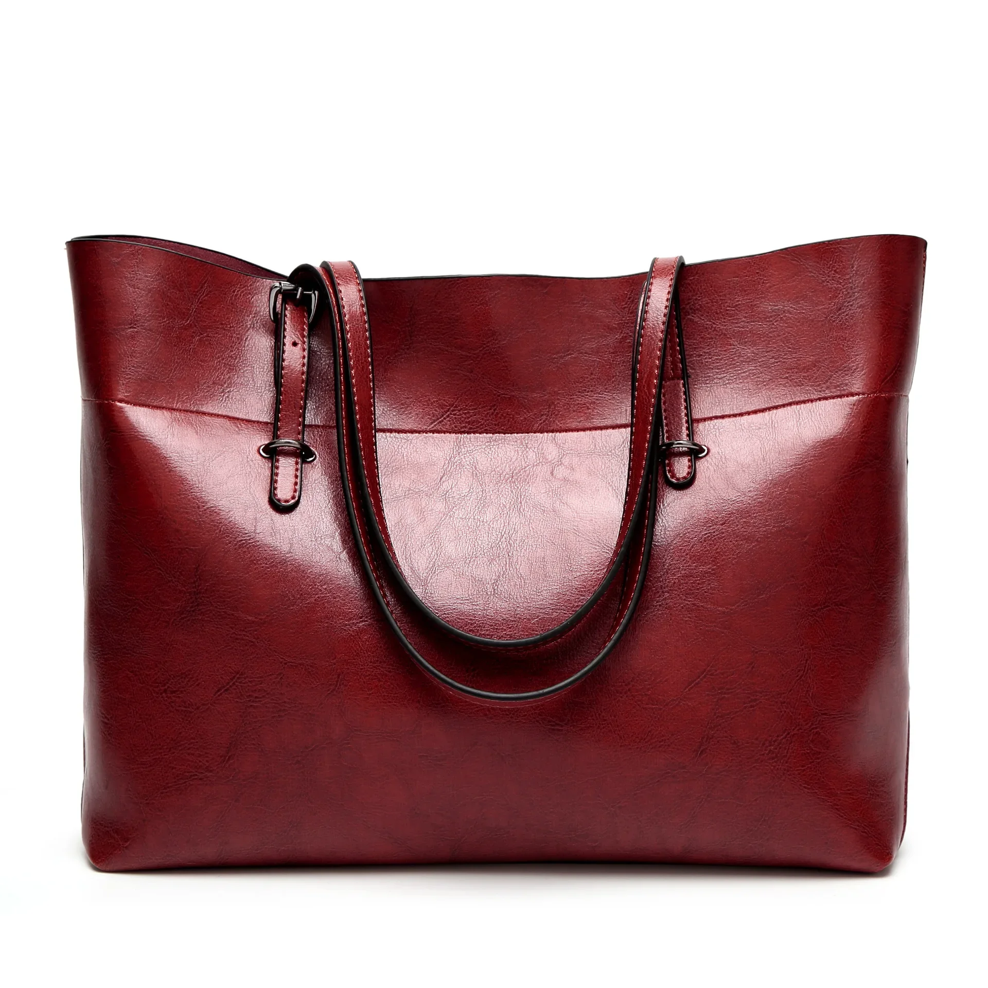 

Messenger Bags for women 2024 Large Size Casual Tote handbags Solid Leather Handbag Famous Brand Shoulder Bag sac Bolsa Feminina