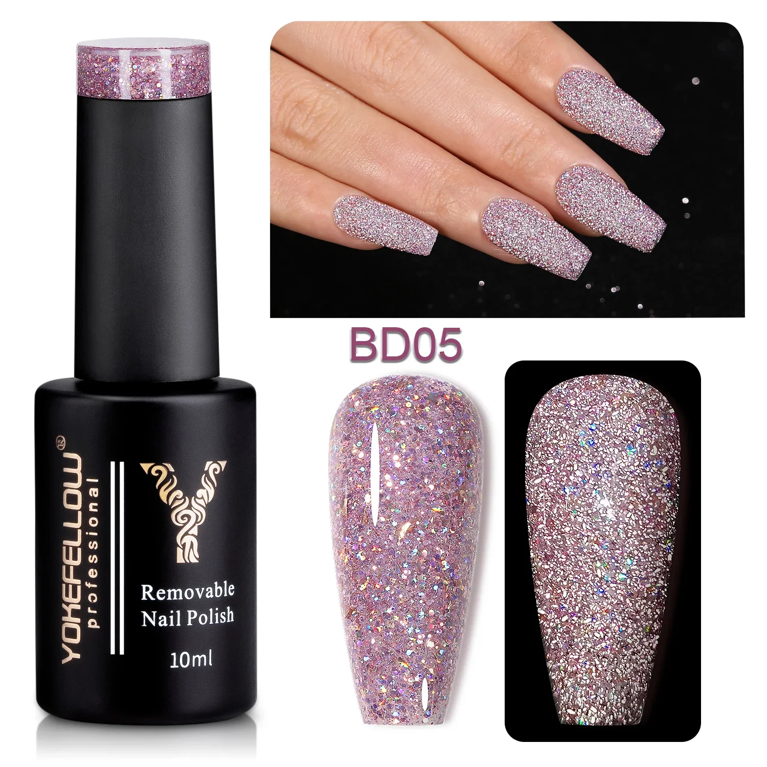 2024 YOKEFELLOW 10ML Gel Polish Reflective Glitter Gel Nail Polish Sparkle Glitter Gel Sliver Gold UV LED Soak Off Manicure Gift
2024 YOKEFELLOW 10ML Gel Polish Reflective Glitter Gel Nail Polish Sparkle Glitter Gel Sliver Gold UV LED Soak Off Manicure Gift