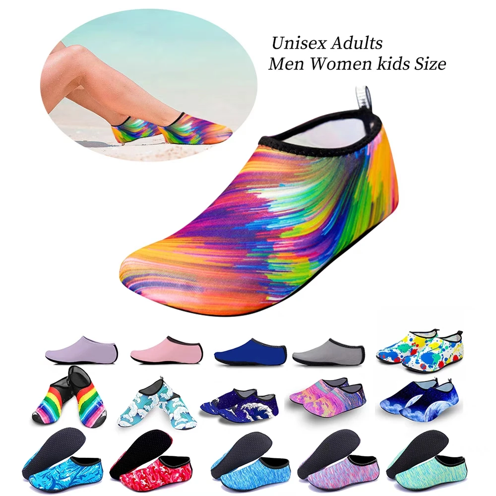 

Water Non-Slip Sneaker Shoes Swimming Diving Socks Summer Beach Flat Snorkeling foot shoe cover Seaside Sock Slipper Equipment