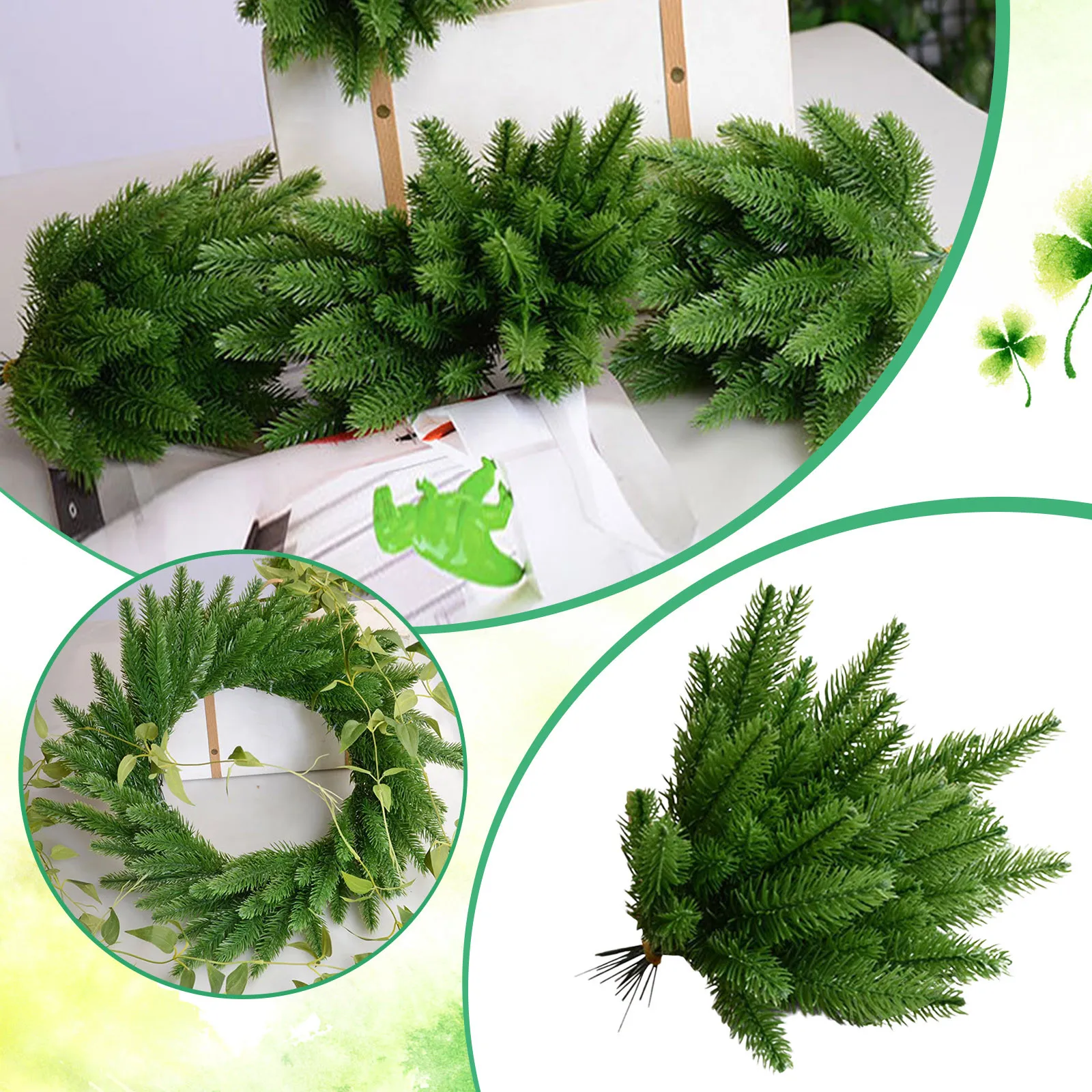 25pcs Artificial Christmas Pine Branches Needles Fake Plant Party Decoration Xmas Tree Garland Wreath Bouquet Home Accessories
25pcs Artificial Christmas Pine Branches Needles Fake Plant Party Decoration Xmas Tree Garland Wreath Bouquet Home Accessories
