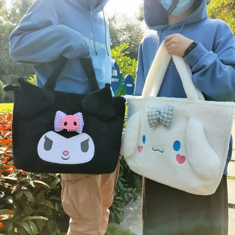 Cartoon Sanrio Hello Kitty Melody Demon Plush Shoulder Bag Cute Girl Heart Tutorial Computer Handbag Birthday Gift for Children
Cartoon Sanrio Hello Kitty Melody Demon Plush Shoulder Bag Cute Girl Heart Tutorial Computer Handbag Birthday Gift for Children