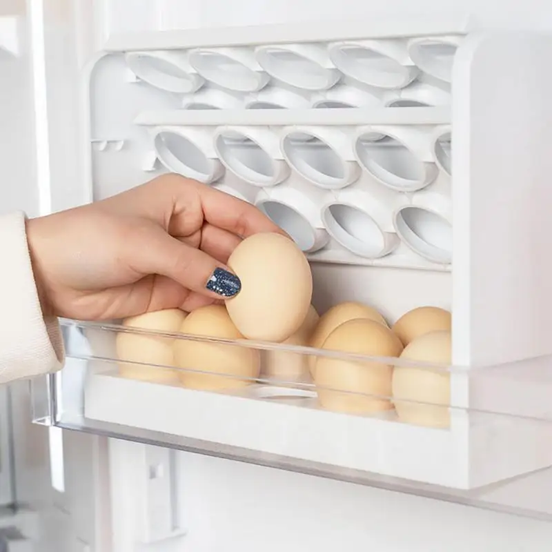 Automatic rolling egg box multi-layer Rack Holder for Fridge fresh-keeping box egg Basket storage containers kitchen organizers
Automatic rolling egg box multi-layer Rack Holder for Fridge fresh-keeping box egg Basket storage containers kitchen organizers